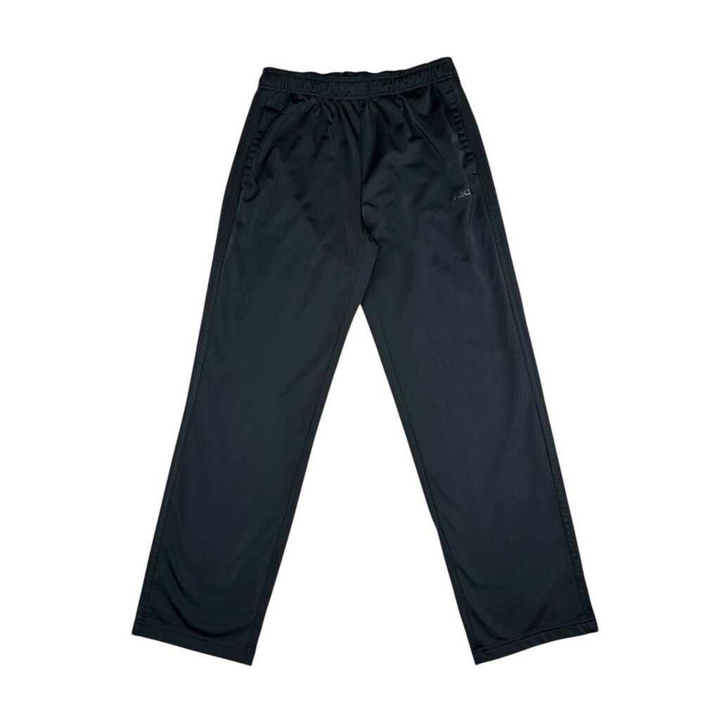 Adidas Mens Black Athletic Jogger Sweatpants w/ Drawstring Size Large